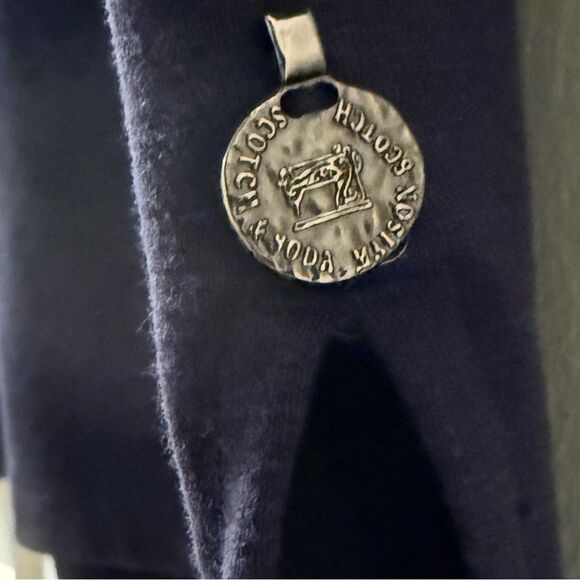 Scotch & Soda Maison Scotch Navy Long Sleeve Knit Dress Size L - Picture 5 of 5